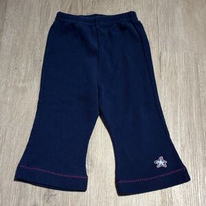 Krickets Kids Navy Blue Casual Pants with Star Detail